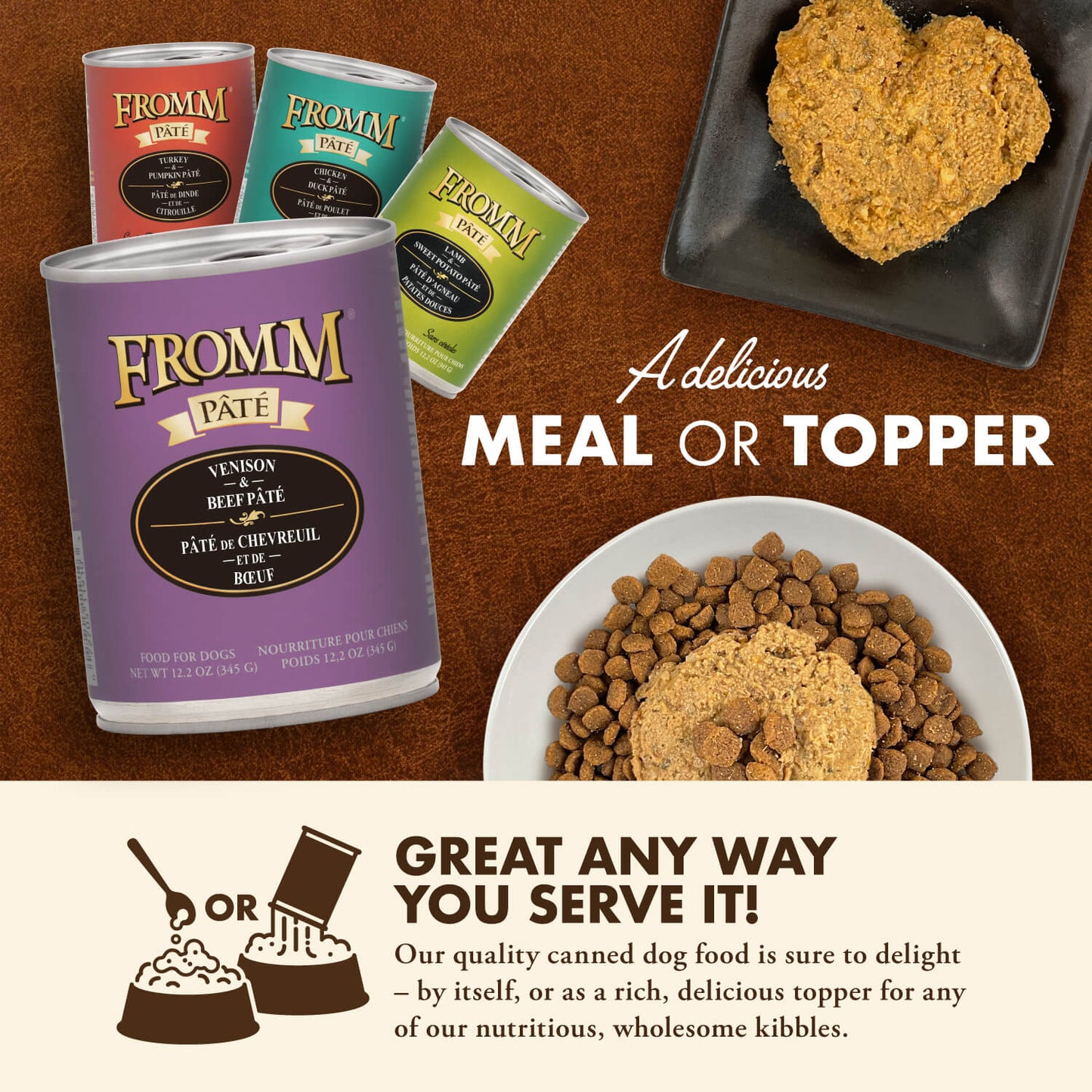 FROMM® VENISON & BEEF PÂTÉ WET DOG FOOD