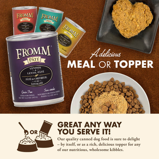 FROMM® VENISON & LENTIL PÂTÉ WET DOG FOOD