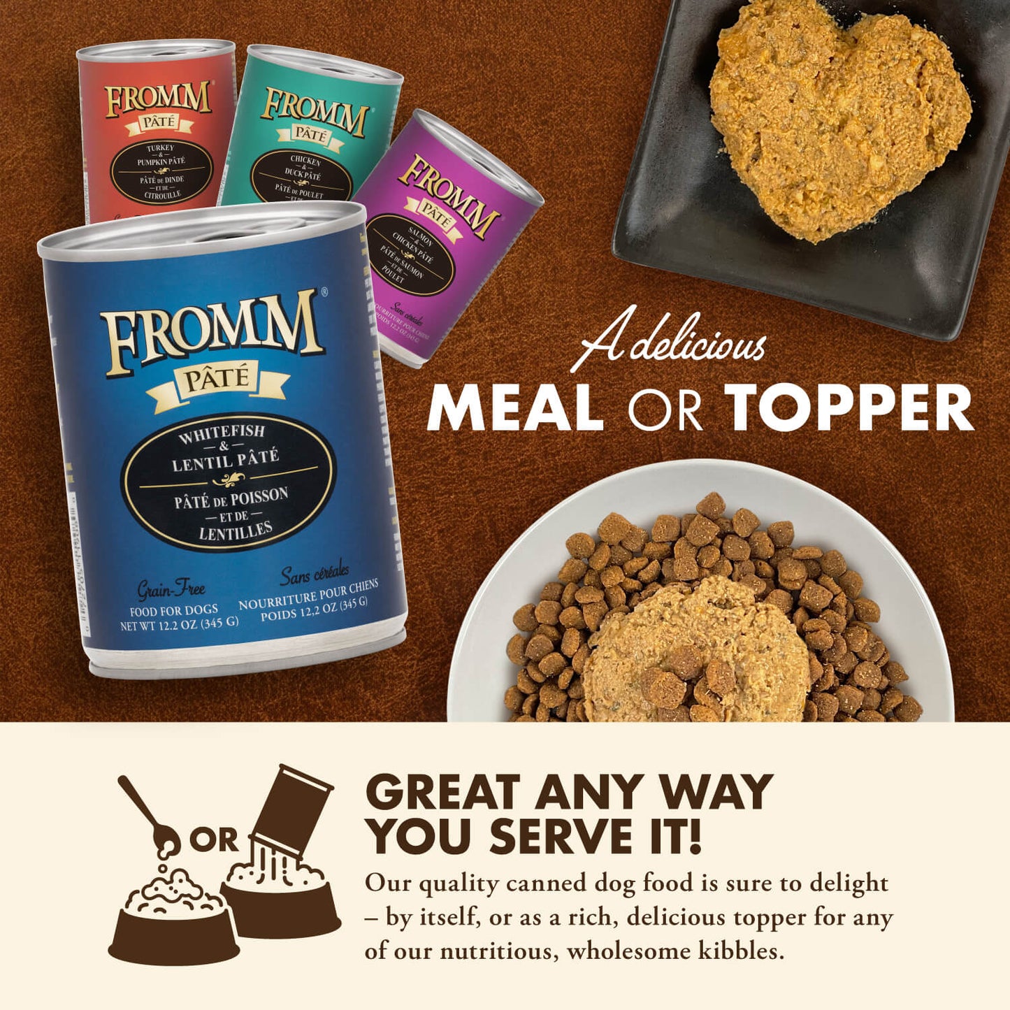FROMM® WHITEFISH & LENTIL PÂTÉ WET DOG FOOD