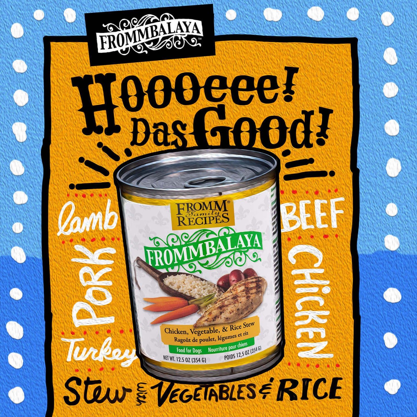 FROMM® FROMMBALAYA™ CHICKEN, VEGETABLE, & RICE STEW WET DOG FOOD