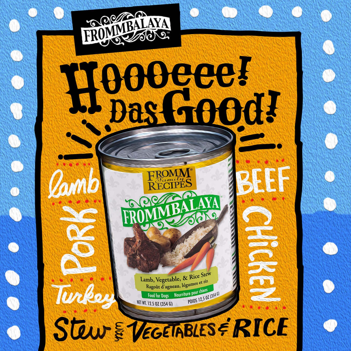 FROMM® FROMMBALAYA™ LAMB, VEGETABLE, & RICE STEW WET DOG FOOD