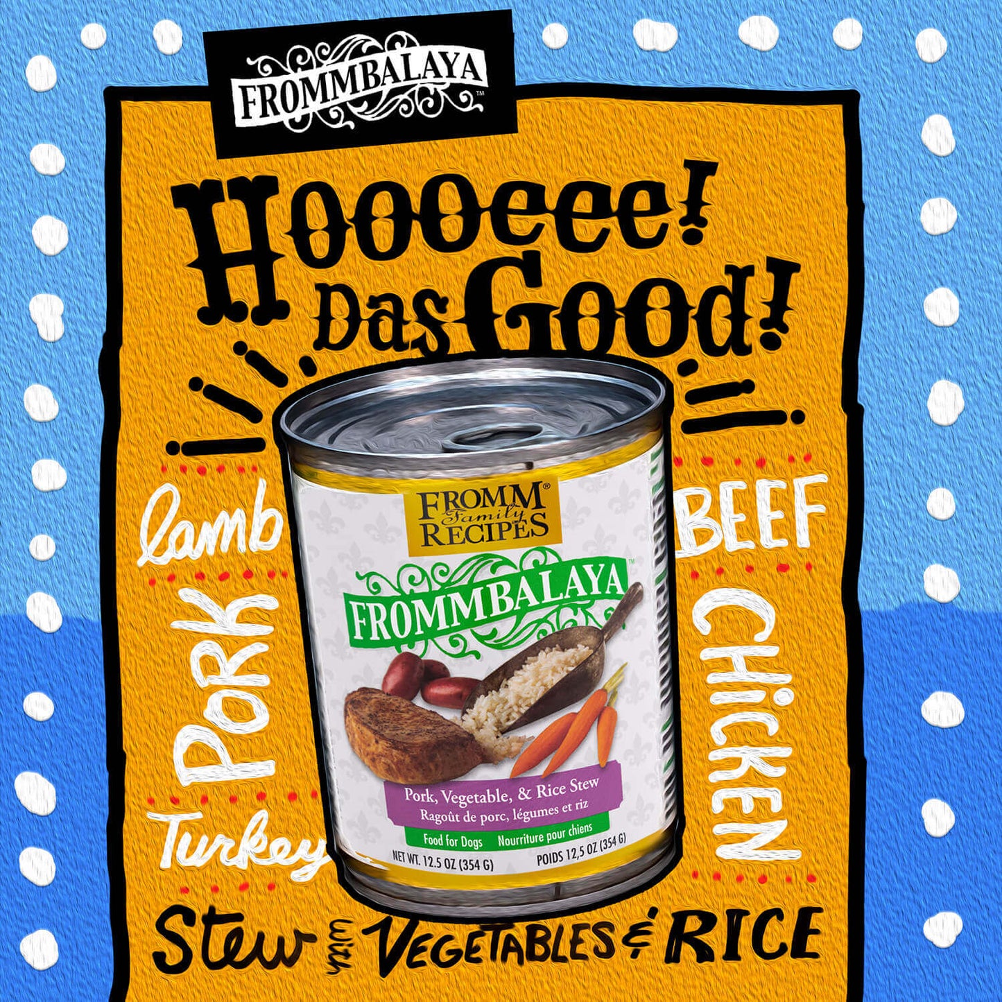 FROMM® FROMMBALAYA™ PORK, VEGETABLE, & RICE STEW WET DOG FOOD
