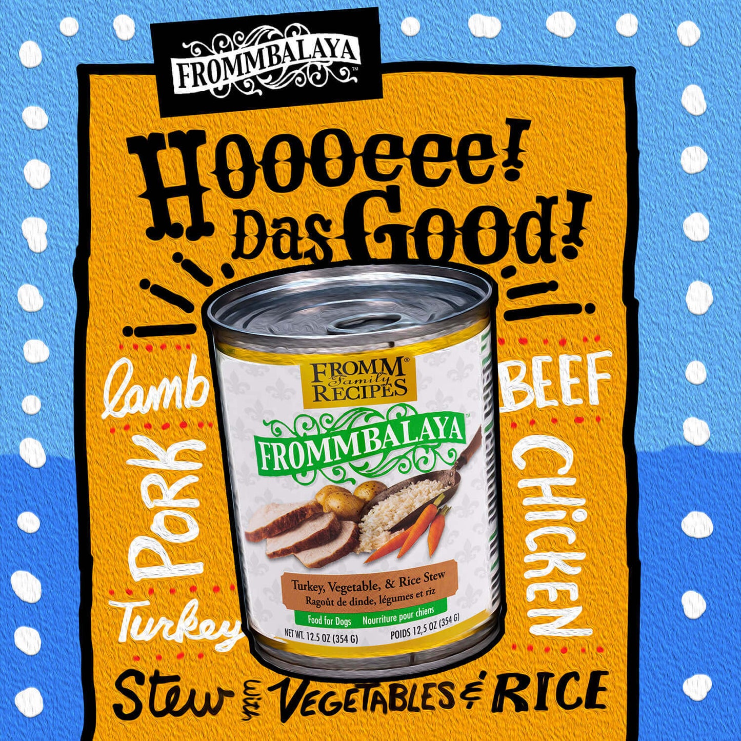 FROMM® FROMMBALAYA™ TURKEY, VEGETABLE, & RICE STEW WET DOG FOOD