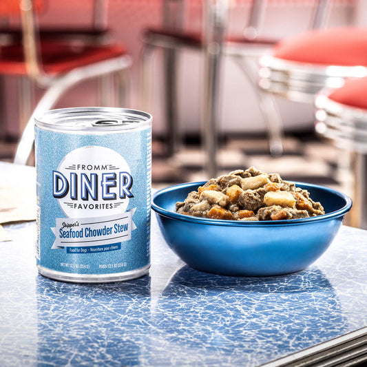 FROMM® DINER FAVORITES SKIPPER'S SEAFOOD CHOWDER STEW WET DOG FOOD