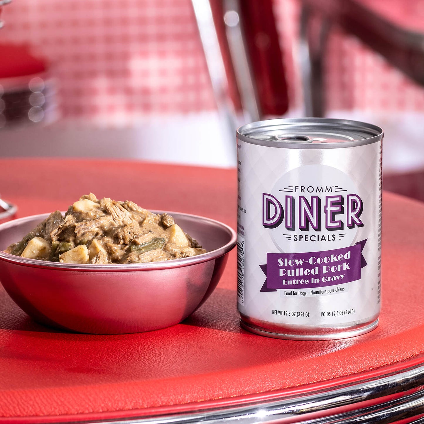 FROMM® DINER SPECIALS SLOW-COOKED PULLED PORK ENTRÉE IN GRAVY WET DOG FOOD