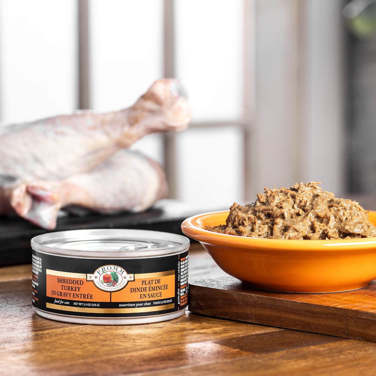 FROMM® FOUR STAR NUTRITIONALS® SHREDDED TURKEY IN GRAVY ENTRÉE WET CAT FOOD