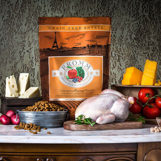 FROMM® FOUR STAR NUTRITIONALS® CHICKEN AU FROMMAGE RECIPE