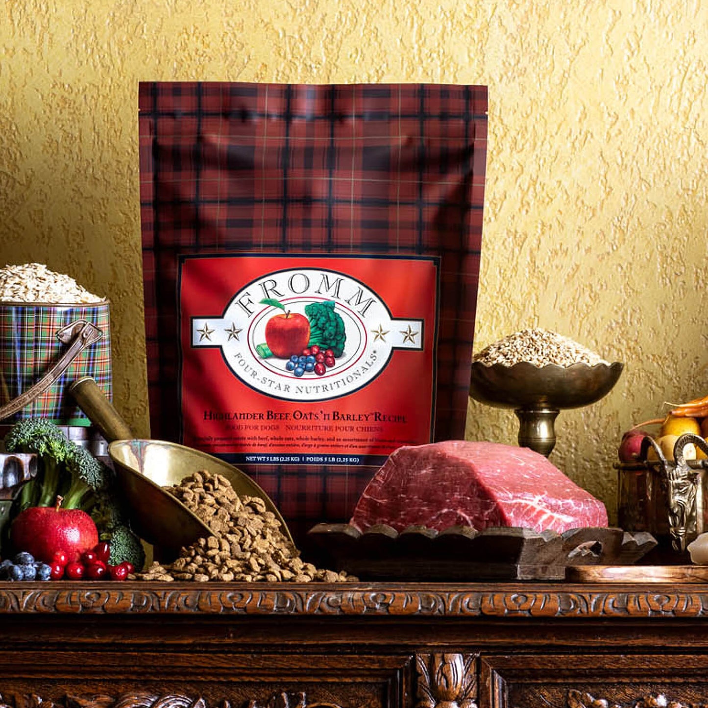 FROMM® FOUR STAR NUTRITIONALS® HIGHLANDER BEEF, OATS, 'N BARLEY RECIPE DRY DOG FOOD