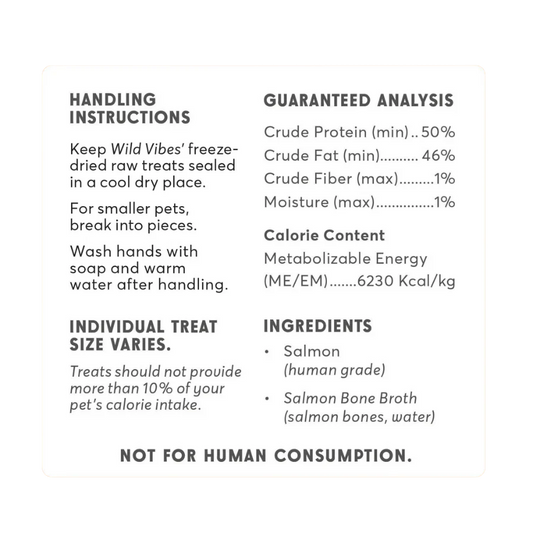 Wild Vibes Salmon & Bone Broth Treats 75g