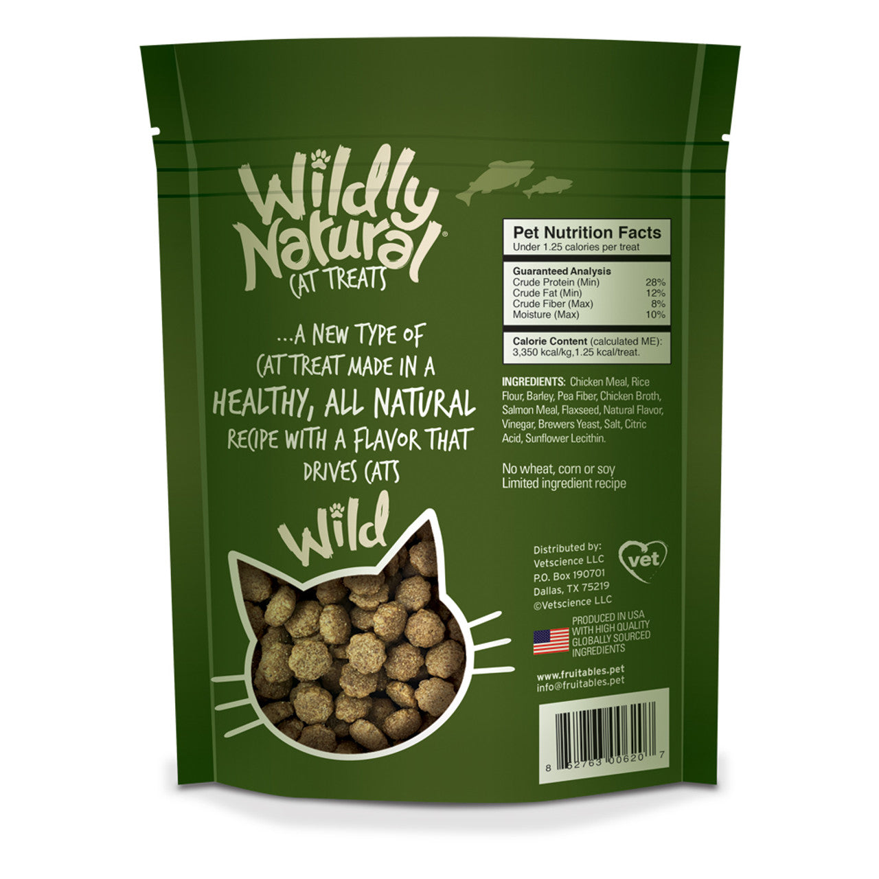 Fruitables® Wildly Natural® Salmon Flavor Cat Treat 2.5 oz