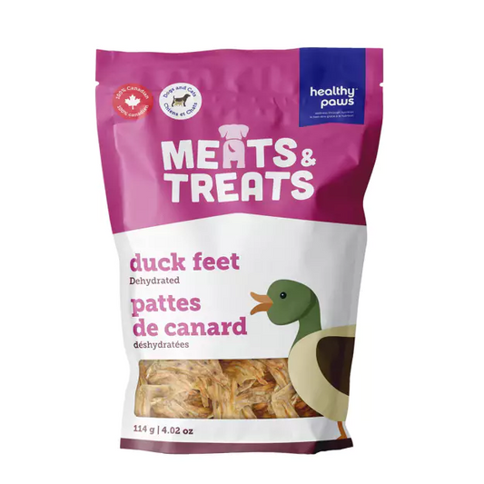Healthy Paws Meats & Treats - Dehydrated Duck Feet- 114g