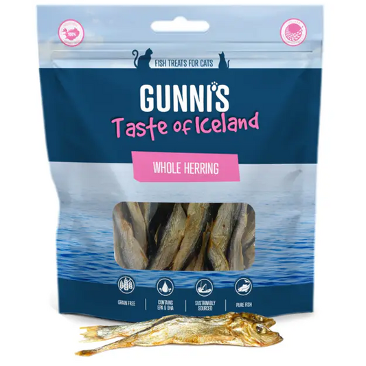 Gunni's Taste of Iceland Whole Herring Cat 1.5oz Bag
