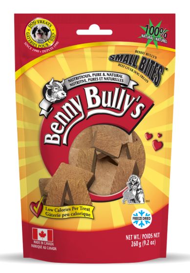Benny Bullys Liver Chops Small Bites Dog 260g