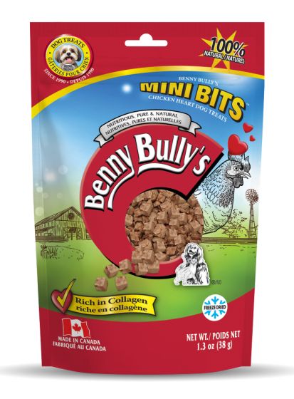 Benny Bullys Dog Treats - Mini Bits Chicken Heart 38g 1pc