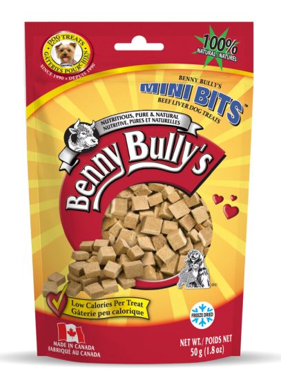 Benny Bullys Beef Liver Mini Bits Dog & Cat 50g 1pc