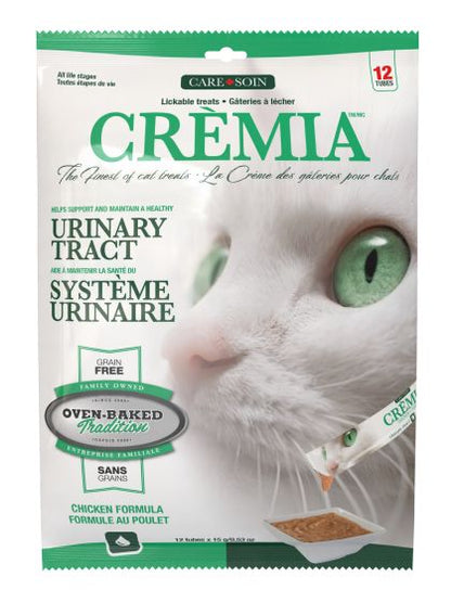 Oven-Baked Tradition Crèmia Lickable Treats Grain-Free Urinary Tract Chicken Cat 12 Tubes 15g