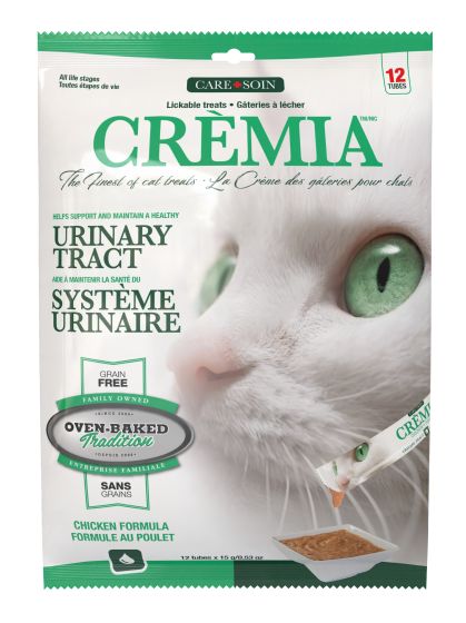 Oven-Baked Tradition Crèmia Lickable Treats Grain-Free Urinary Tract Chicken Cat 12 Tubes 15g
