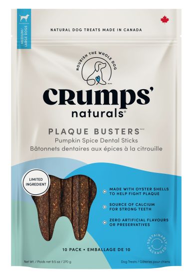 Crumps Plaque Busters With Pumpkin Spice Dog