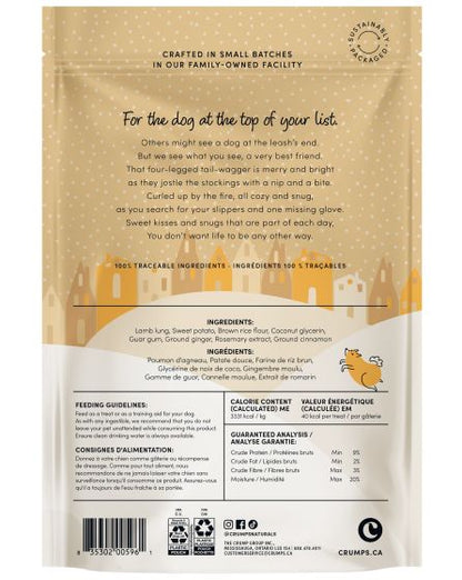 Crumps Holiday Festive Cookies Lamb & Ginger Treat Dog 270g