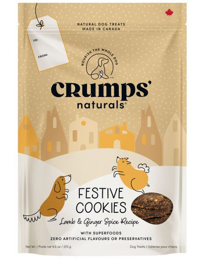 Crumps Holiday Festive Cookies Lamb & Ginger Treat Dog 270g