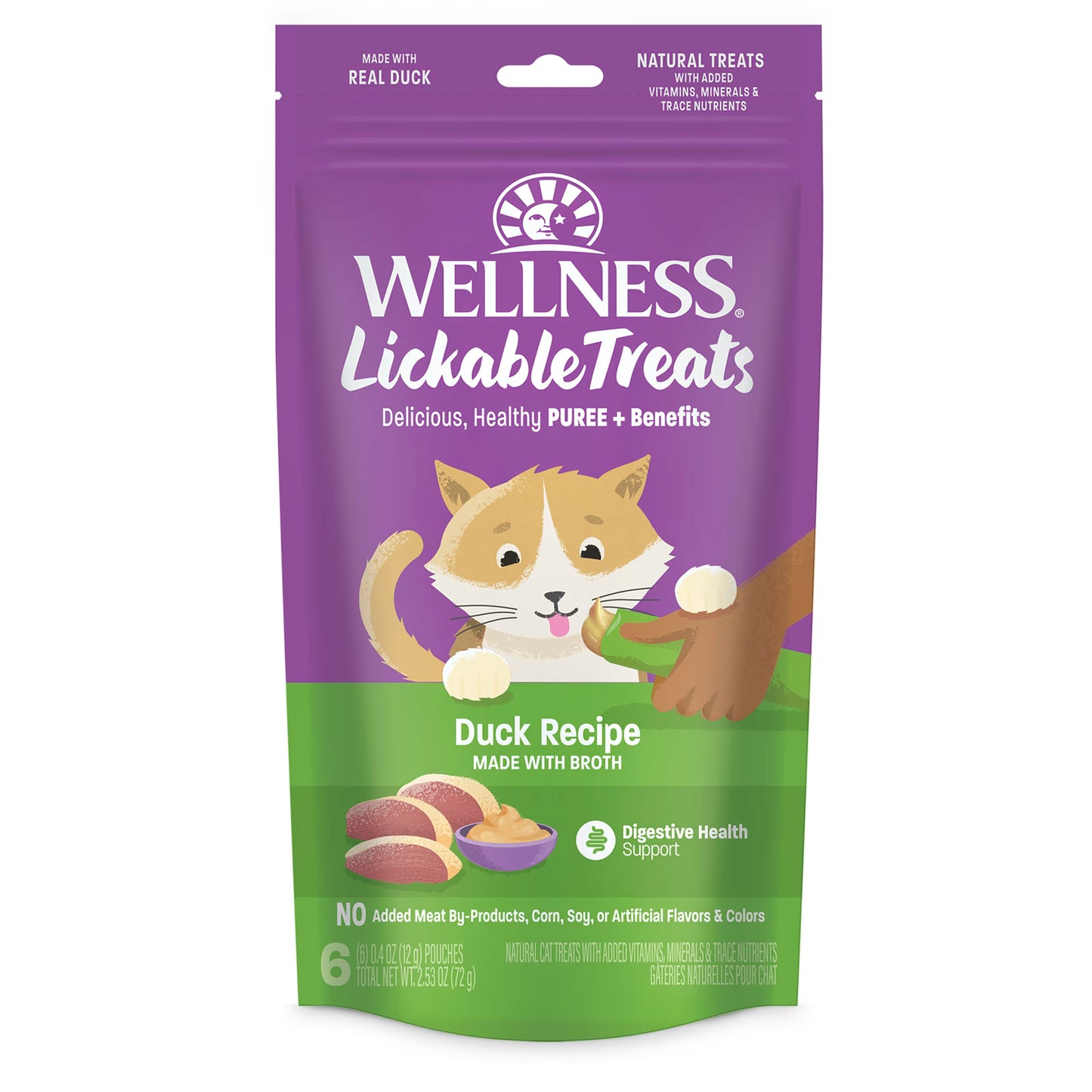Wellness® Kittles™ Grain Free Duck Recipe Lickable Soft Puree Cat Treats 2.5oz