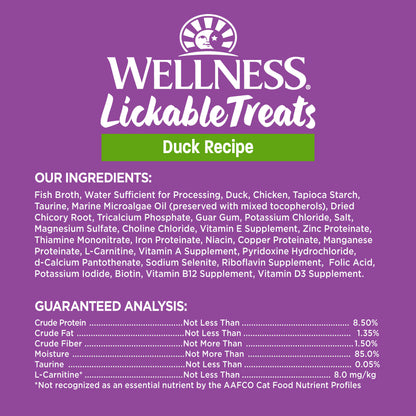 Wellness® Kittles™ Grain Free Duck Recipe Lickable Soft Puree Cat Treats 2.5oz