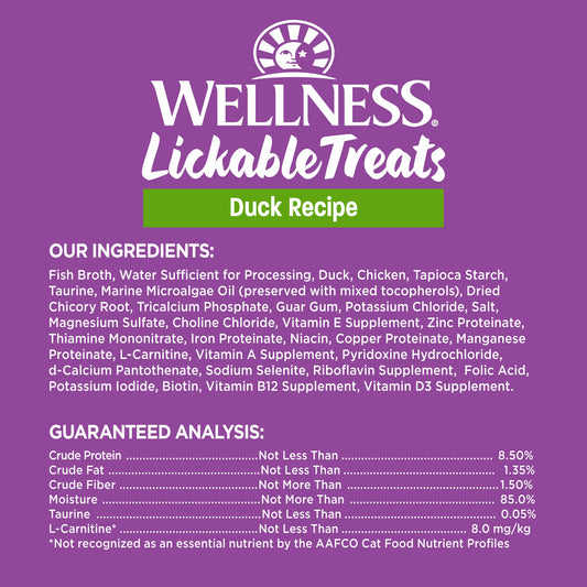 Wellness® Kittles™ Grain Free Duck Recipe Lickable Soft Puree Cat Treats 2.5oz