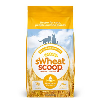 sWheat Scoop Easy Maintenance Wheat & Corn-Based Cat Litter 28LB