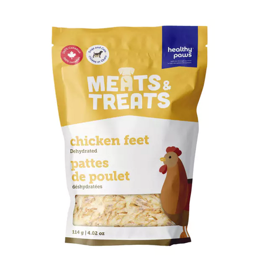 Healthy Paws Meats & Treats - Dehydrated Chicken Feet 114g