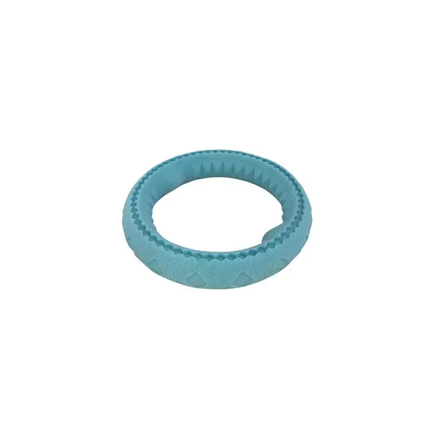 Totally Pooched Chew n' Tug Rubber Ring 6.5", Teal
