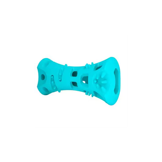 Totally Pooched Chew n' Stuff Rubber Toy, Teal