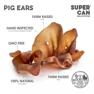 Super Can Large Pig Ears Odour Free