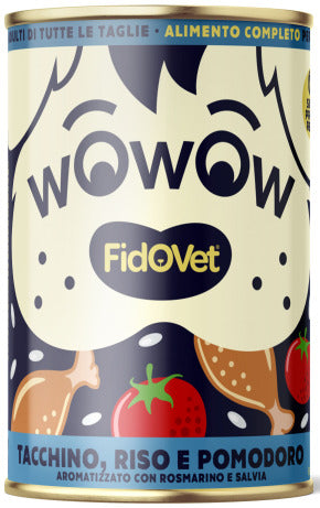 Fidovet Wowow Wet Dog Food Turkey with Rice & Tomato