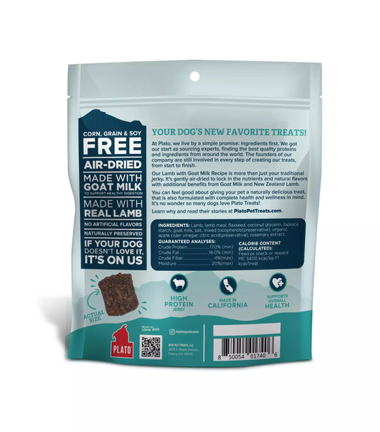 Plato Pet Treats Jerky Bites - Lamb with Goat Milk 170g