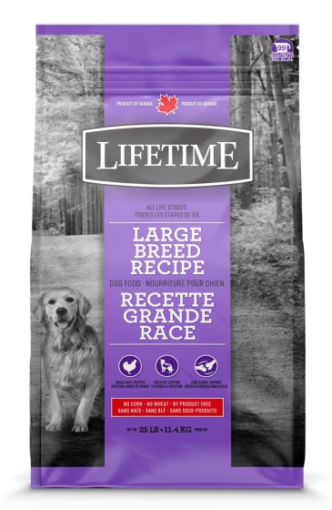 Lifetime All Life Stages Large Breed Chicken & Oatmeal Dog 11.4kg