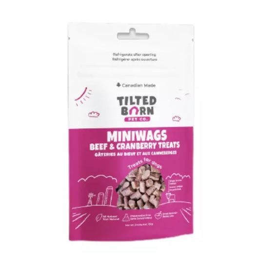 Tilted Barn Pet Co. Canadian Beef&Cranberry MiniWags 100g