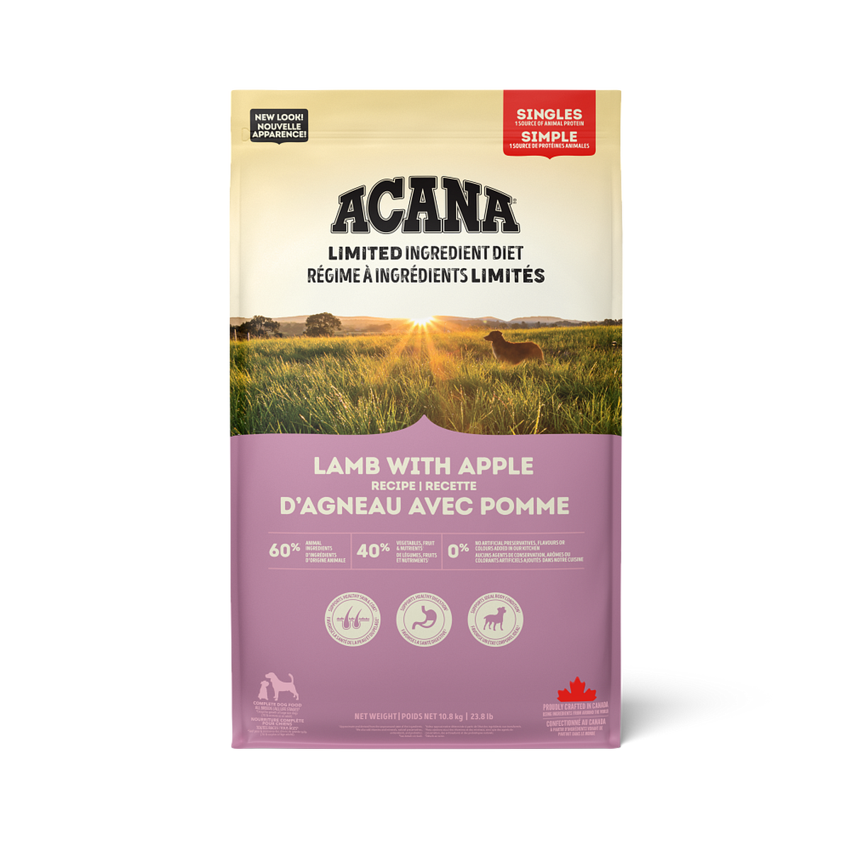 Acana Singles, Lamb with Apple Recipe
