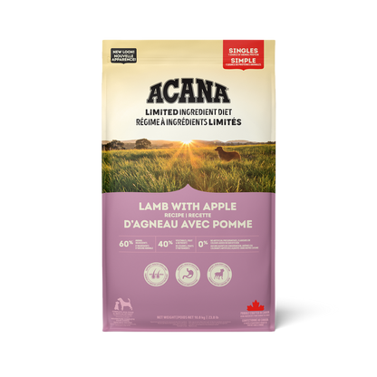 Acana Singles, Lamb with Apple Recipe