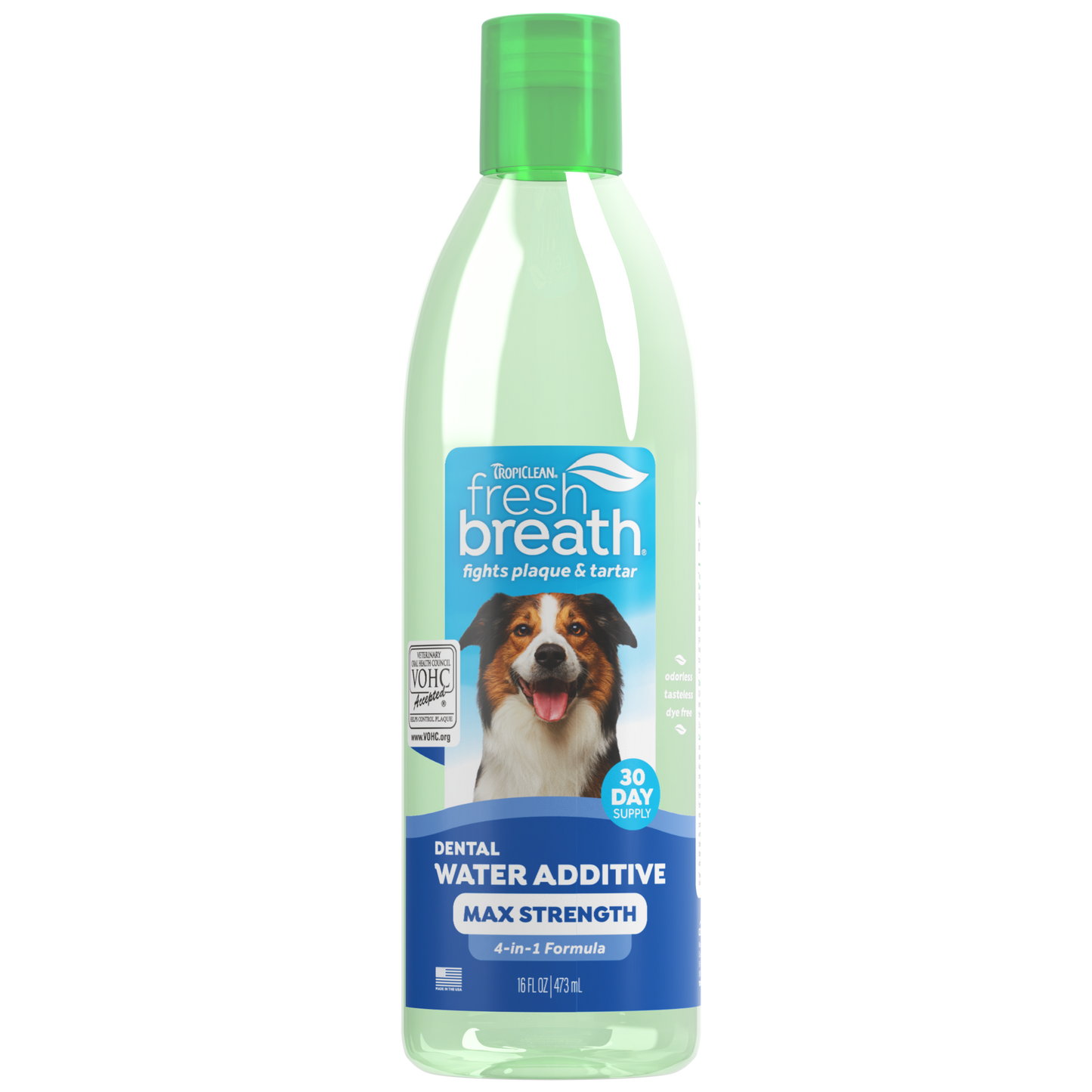 Tropiclean Fresh Breath Adv Whitening Dental Health Solution Dog 473ml
