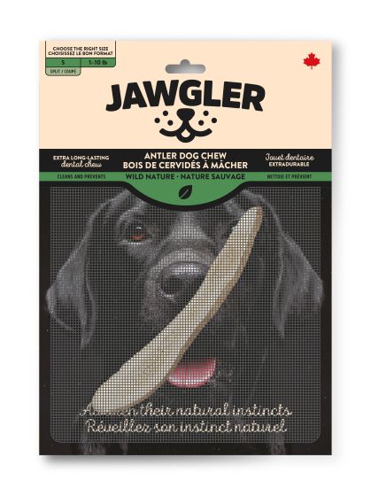 Jawgler Antler Dog Chew, Split Wild Nature