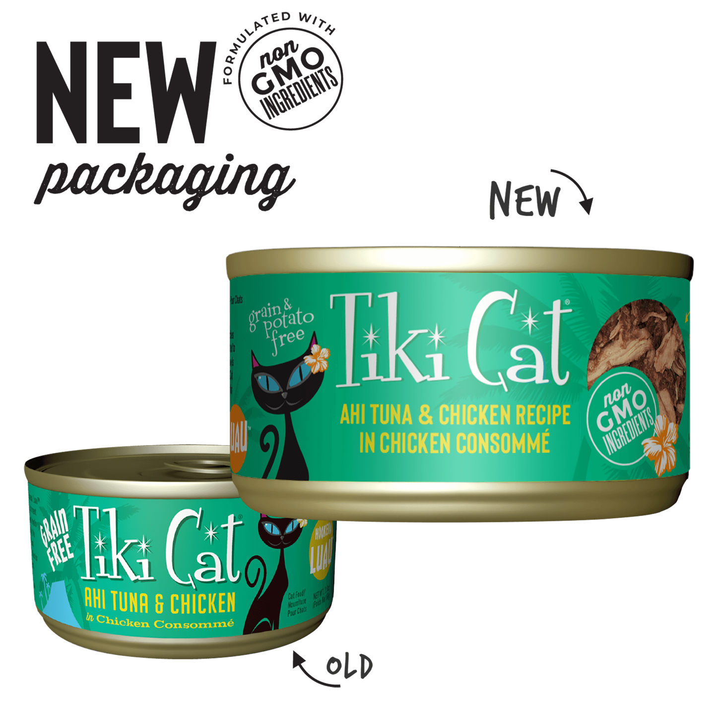 Tiki Cat® Luau™ Ahi Tuna & Chicken Recipe in Chicken Consommé Wet Cat Food