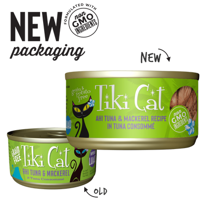 Tiki Cat® Luau™ Ahi Tuna & Mackerel Recipe in Tuna Consommé Wet Cat Food
