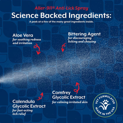 NaturVet® Aller-911® Anti-Lick Paw Spray 8 oz
