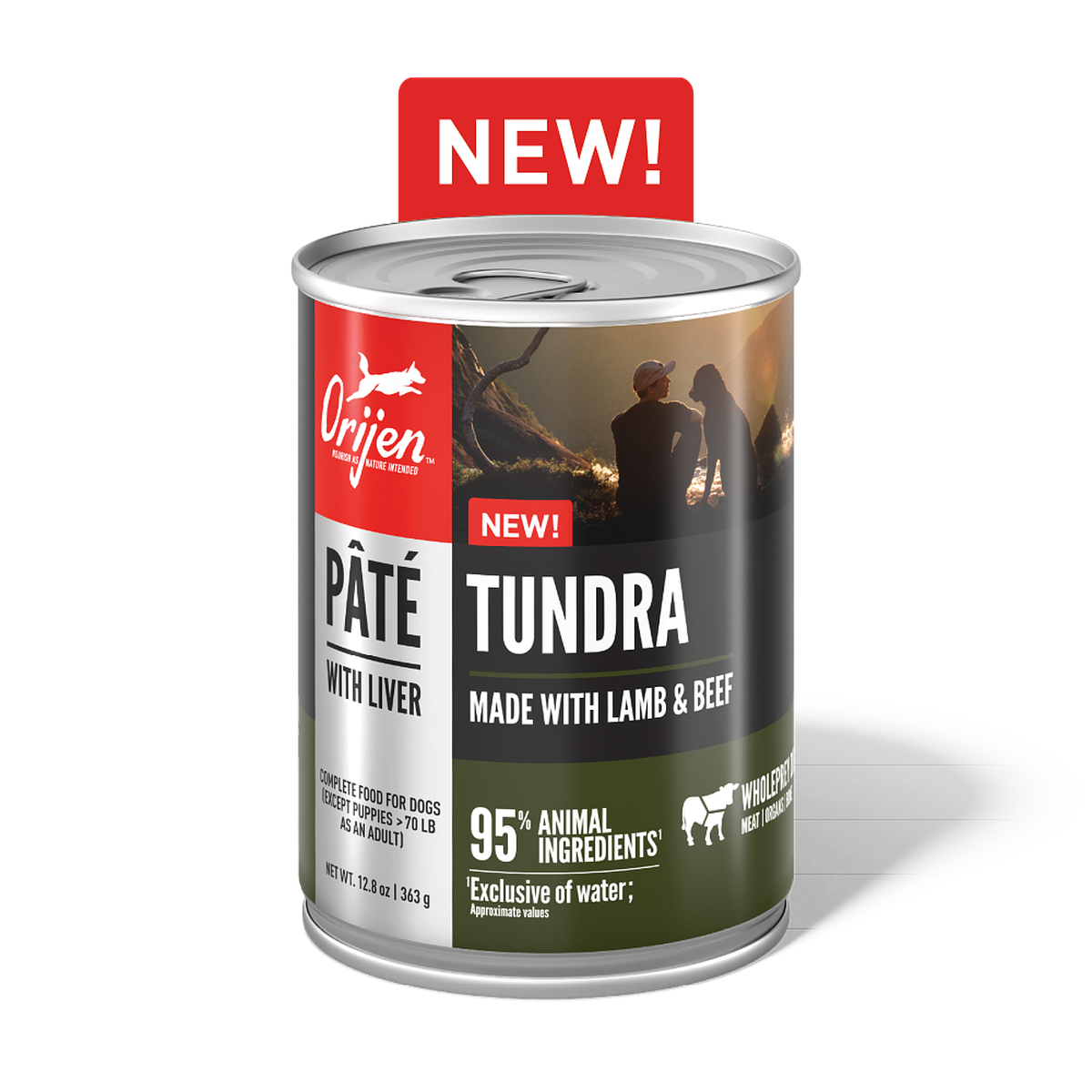 ORIJEN Pate Wet Dog Tundra with Liver 363g