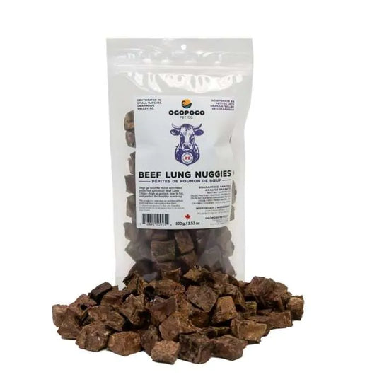 Ogopogo Pet Co.: Beef Lung Nuggies