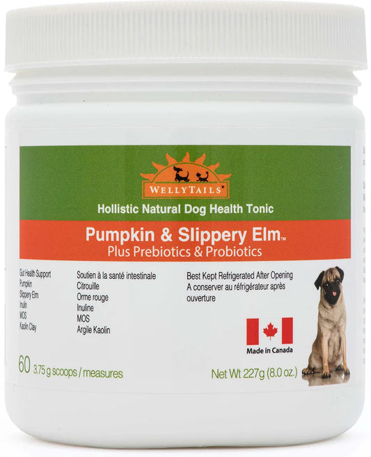 Wellytails Gut Prebiotics Plus Pumpkin And Slippery Elm Dog 227g