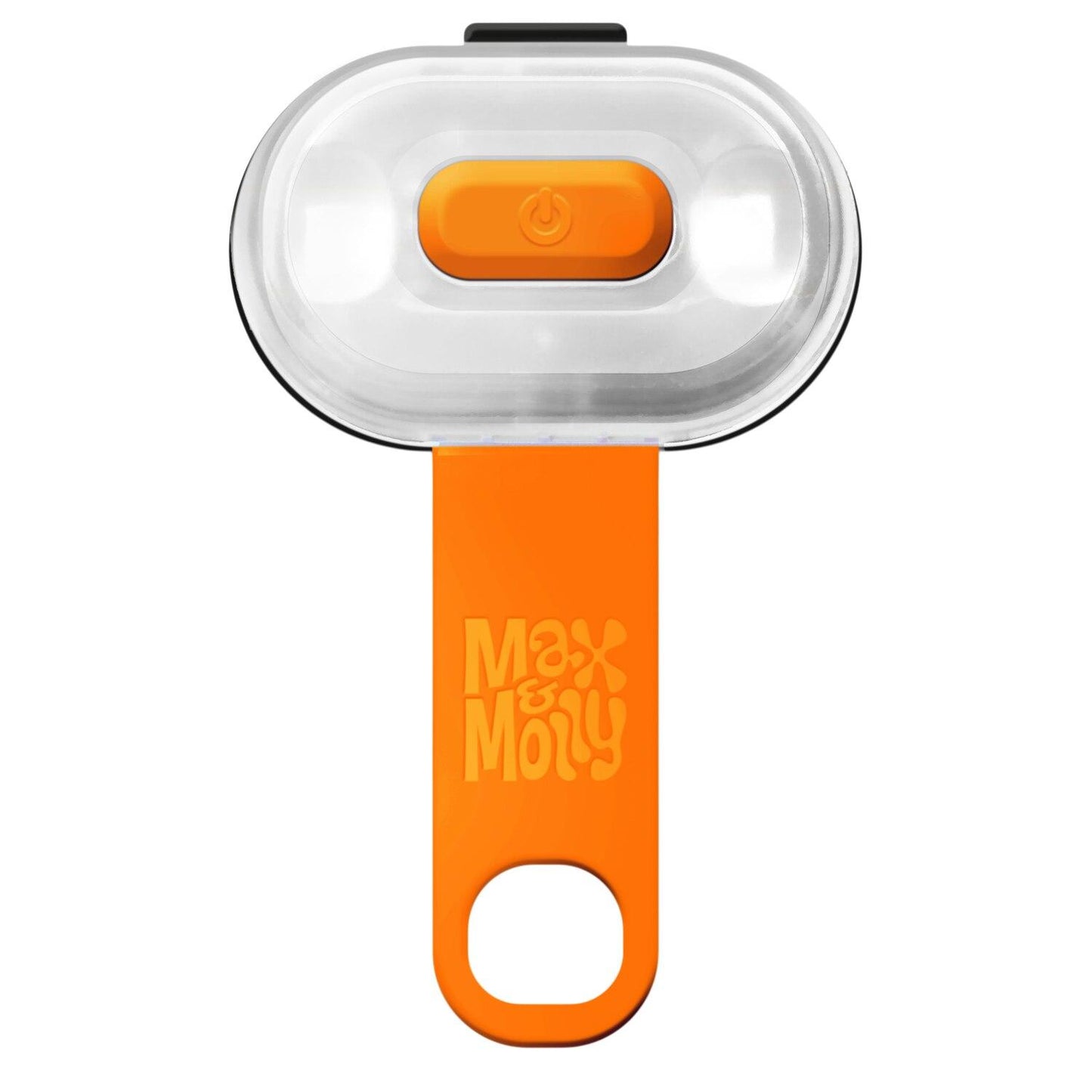 Max & Molly Urban Pets Matrix Ultra LED Rechargeable Safety Light Orange