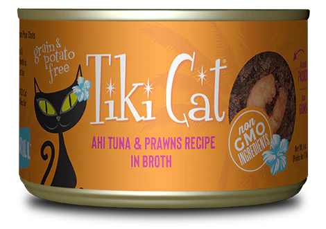 Tiki Cat® Grill™ Ahi Tuna & Prawns Recipe in Broth Wet Cat Food