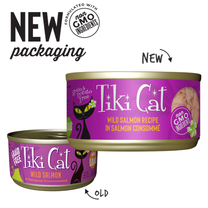 Tiki Cat® Luau™ Wild Salmon Recipe in Salmon Consommé Wet Cat Food