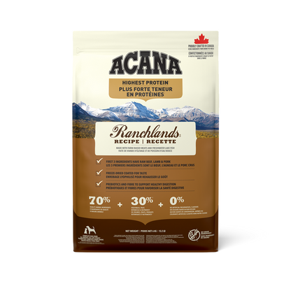 Acana Highest Protein, Ranchlands™ Dog Food